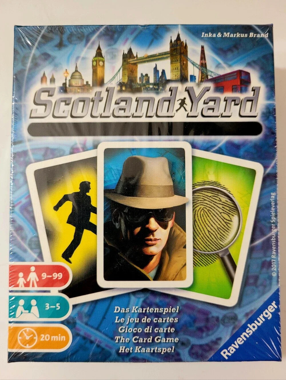 Scotland Yard The Card Game 3-5 Player Ravensburger Inka & Markus Brand 9+  NEW